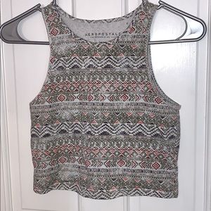 TRIBAL PRINT CROP TOP